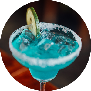 Blue lagoon cocktail